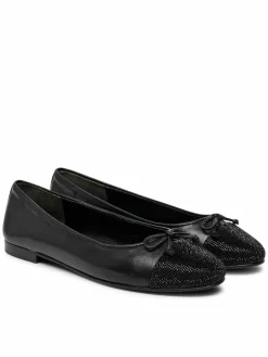Ballerine Cap-Toe Pave Ballet 166214 Nero