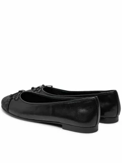 Ballerine Cap-Toe Pave Ballet 166214 Nero