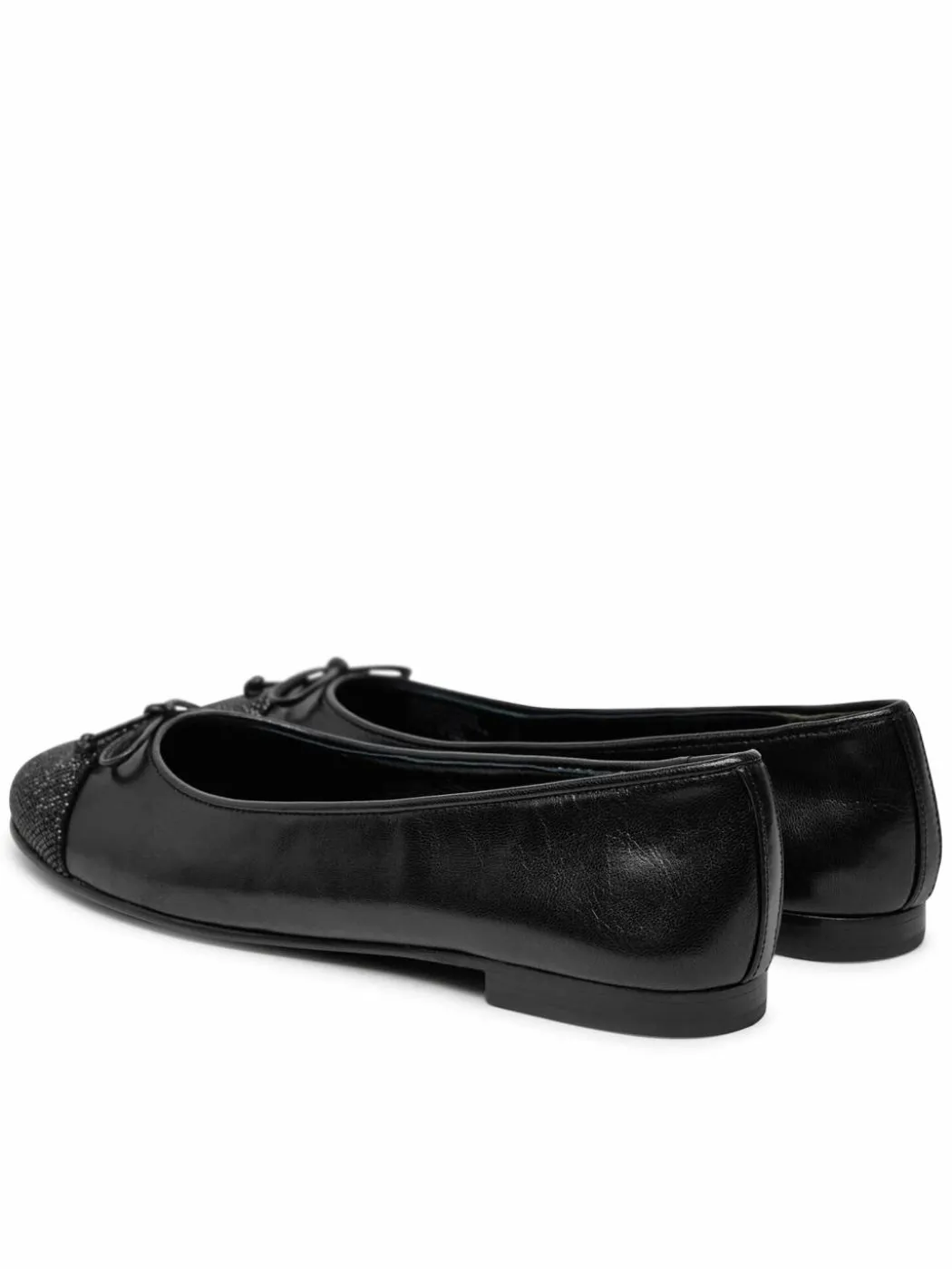 Ballerine Cap-Toe Pave Ballet 166214 Nero