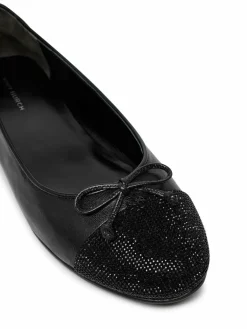 Ballerine Cap-Toe Pave Ballet 166214 Nero