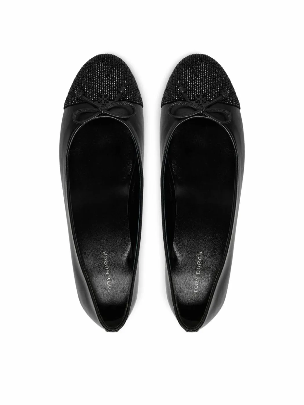 Ballerine Cap-Toe Pave Ballet 166214 Nero