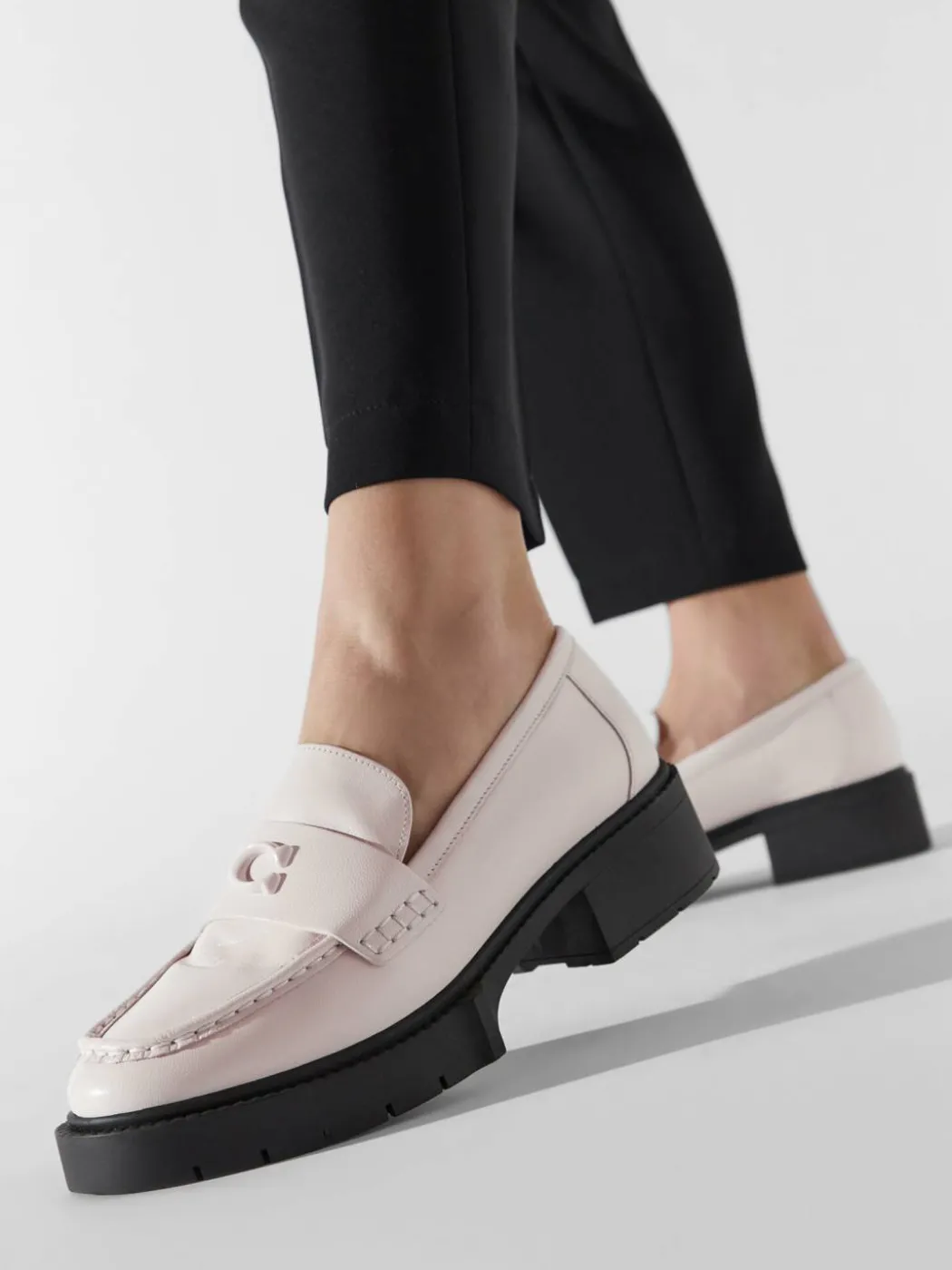 Chunky loafers Leah CB990 Beige