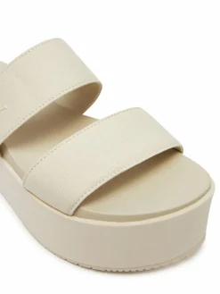 Ciabatte Flatform Sandal Webbing In YW0YW01789 Écru