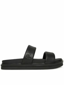 Ciabatte Flat Molded Doublebar Sandal Lth YM0YM01226 Nero