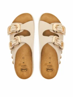 Ciabatte Flora 2 Straps Chunky F00812 Beige chiaro