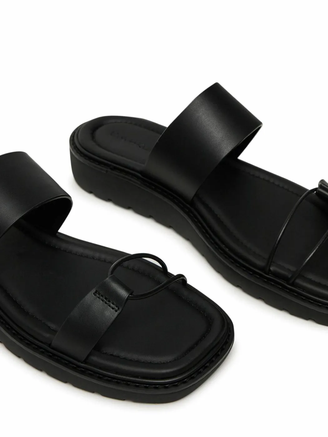 Ciabatte Rope Sandal Soft Lth Mg YW0YW01864 Nero