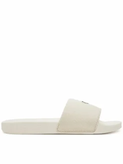 Ciabatte Slide Monogram Hardware YW0YW01713 Écru