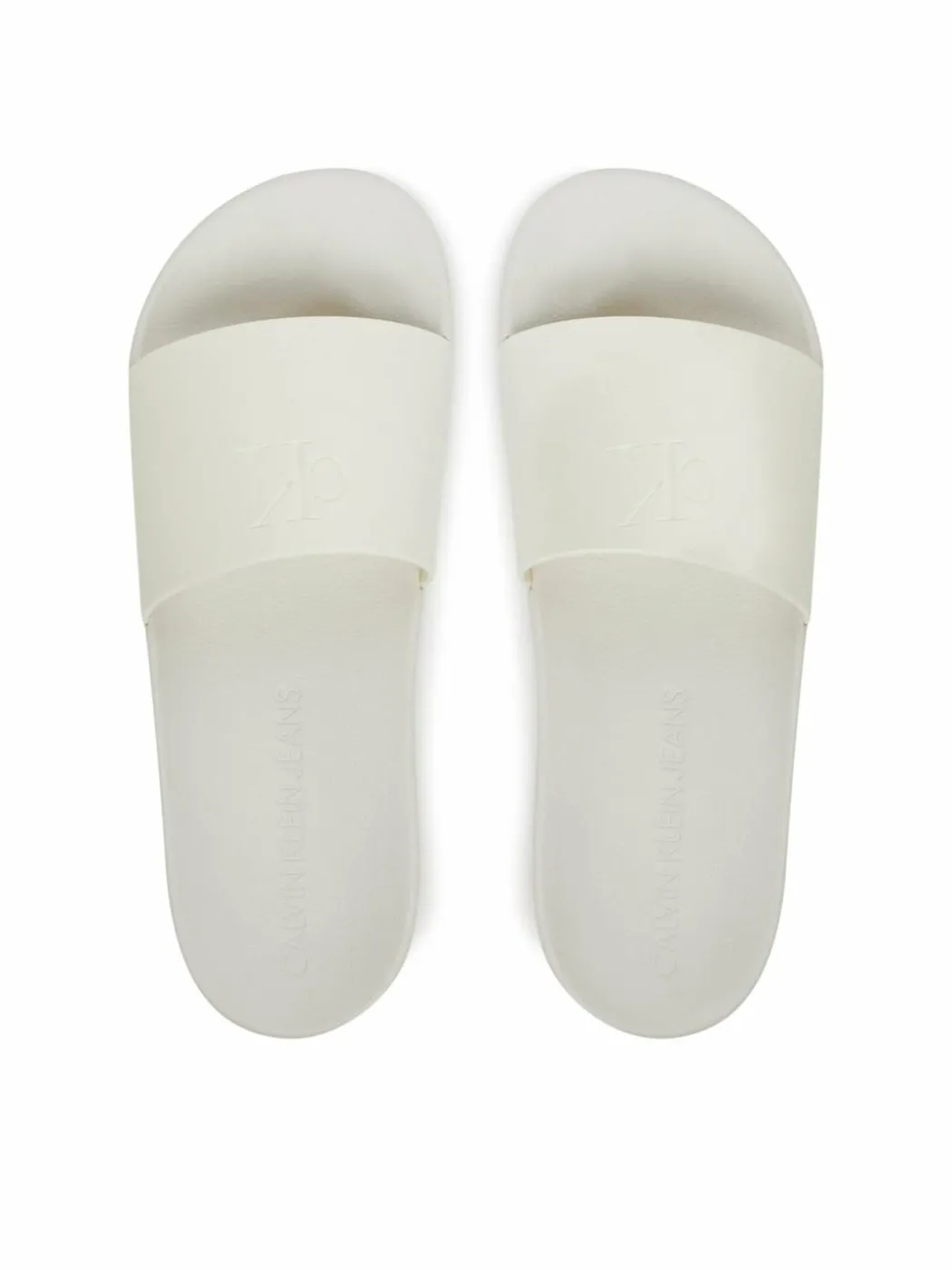 Ciabatte Slide Monogram Tpu YW0YW01715 Bianco