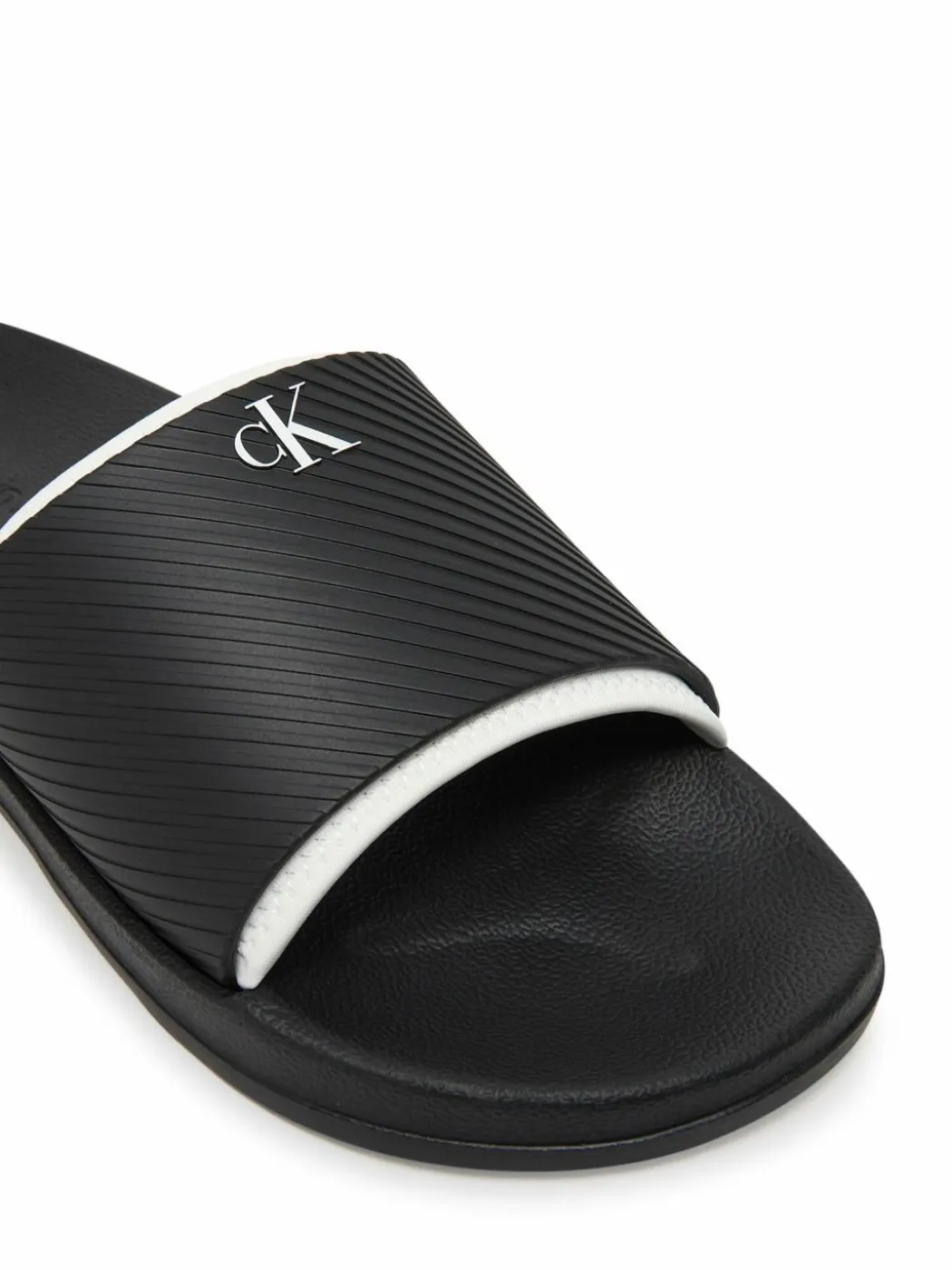 Ciabatte Slide Rubber Neoprene Text YM0YM01234 Nero