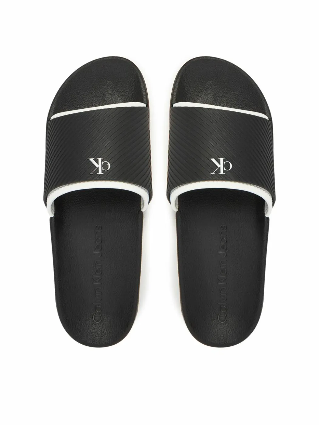 Ciabatte Slide Rubber Neoprene Text YM0YM01234 Nero