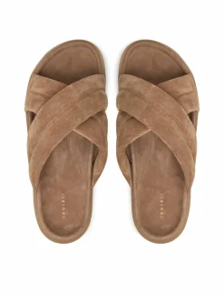 Ciabatte Suede Crossed 50102-500 Beige