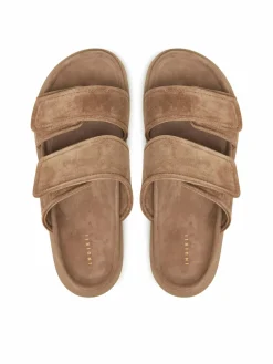 Ciabatte Suede Double Band 50102-510 Beige