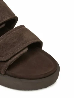 Ciabatte Suede Double Band 50102-510 Marrone