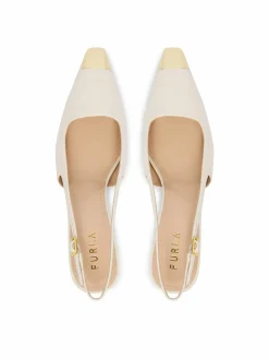 Décolleté Metal Slingback YM29FML X30000 CN 1704S Crema