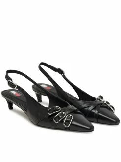 Décolleté Tjw Sling Back Kitten Heels EN0EN03171 Nero