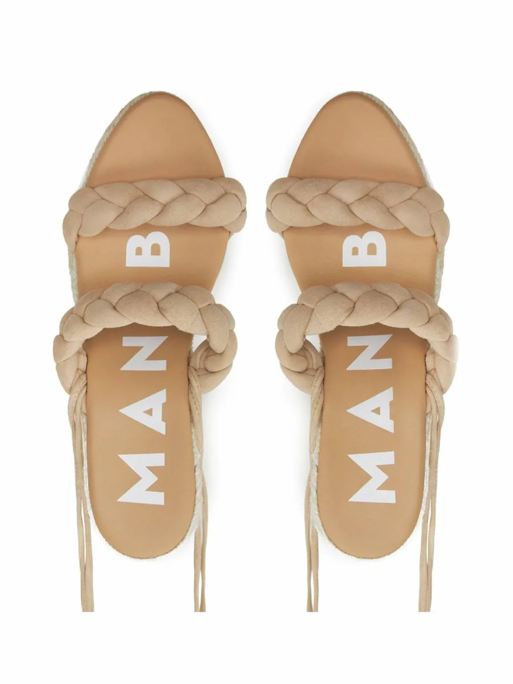 Espadrillas Hamptons Two Braided Bands Wedge Espadrilles M 1.1 WE Beige