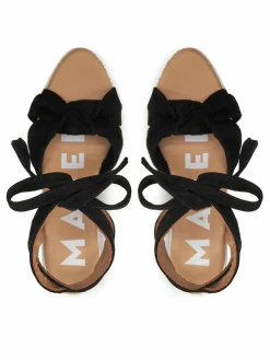 Espadrillas Hamptons Wedge Espadrilles With Knot K 1.0 WS Nero