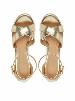 Espadrillas Onlamelia-18 Pu Foil Wedge 15335554 Oro