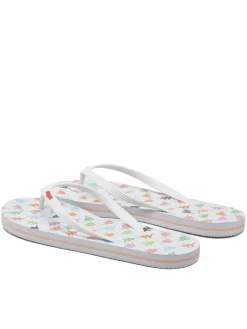 Infradito 351C22W White - Pink Coral - Pink Fuchsia Multicolore