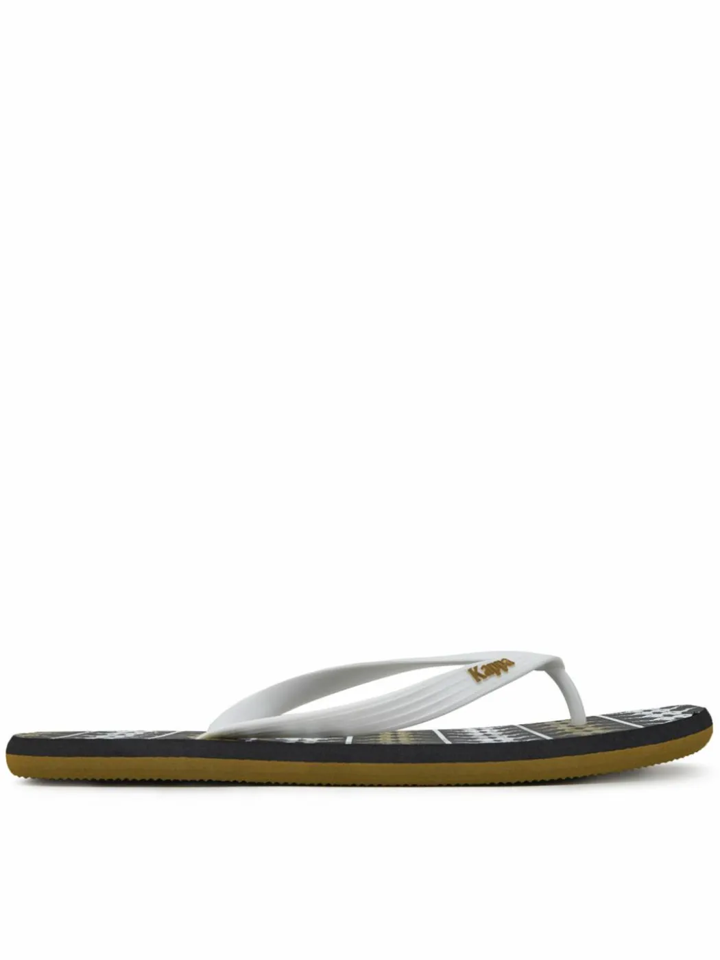 Infradito 371D2UW White - Black - Green Military Multicolore