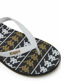 Infradito 371D2UW White - Black - Green Military Multicolore