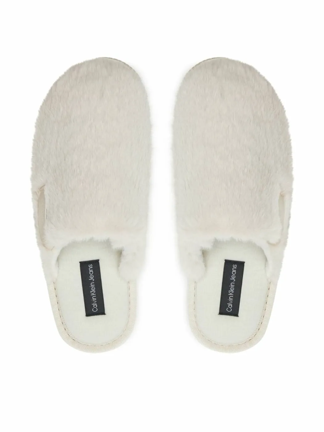 Pantofole Hotel Slipper Fur After Glow YW0YW01593 Écru