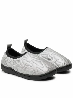 Pantofole Packable Outline Argento
