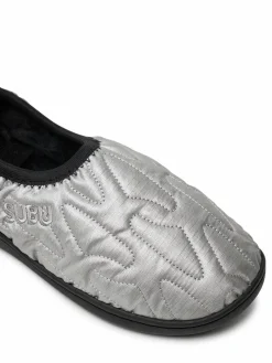 Pantofole Packable Outline Argento