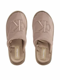 Pantofole Slipper Satin Moire YW0YW02053 Beige