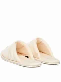 Pantofole Slipper Satin Moire YW0YW02053 Écru