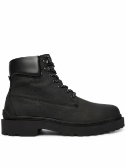 Polacchine Tjm Lace Up Boot Leather EM0EM01629 Nero