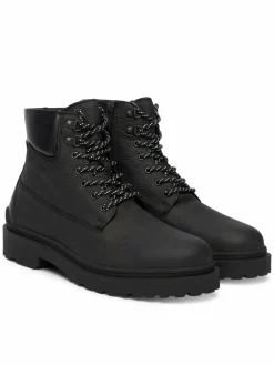 Polacchine Tjm Lace Up Boot Leather EM0EM01629 Nero