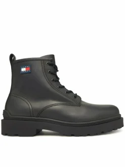 Polacchine Tjm Lace Up Rubberized EM0EM01628 Nero