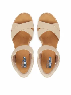 Sandali BOBS Desert Kiss - Golden Lily 114418/NAT Beige
