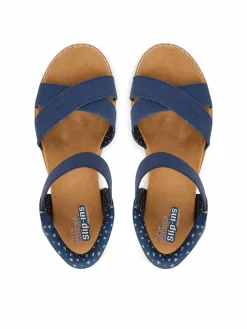 Sandali BOBS Desert Kiss - Golden Lily 114418/NVY Blu scuro