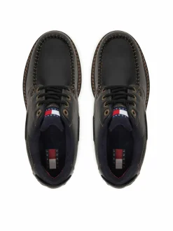 Scarpe basse Archive '01 Boat Shoe Leather EM0EM01651 Nero