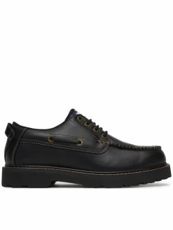 Scarpe basse Archive '01 Boat Shoe Leather EM0EM01651 Nero