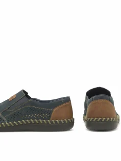 Scarpe basse B2466-14 Blu scuro