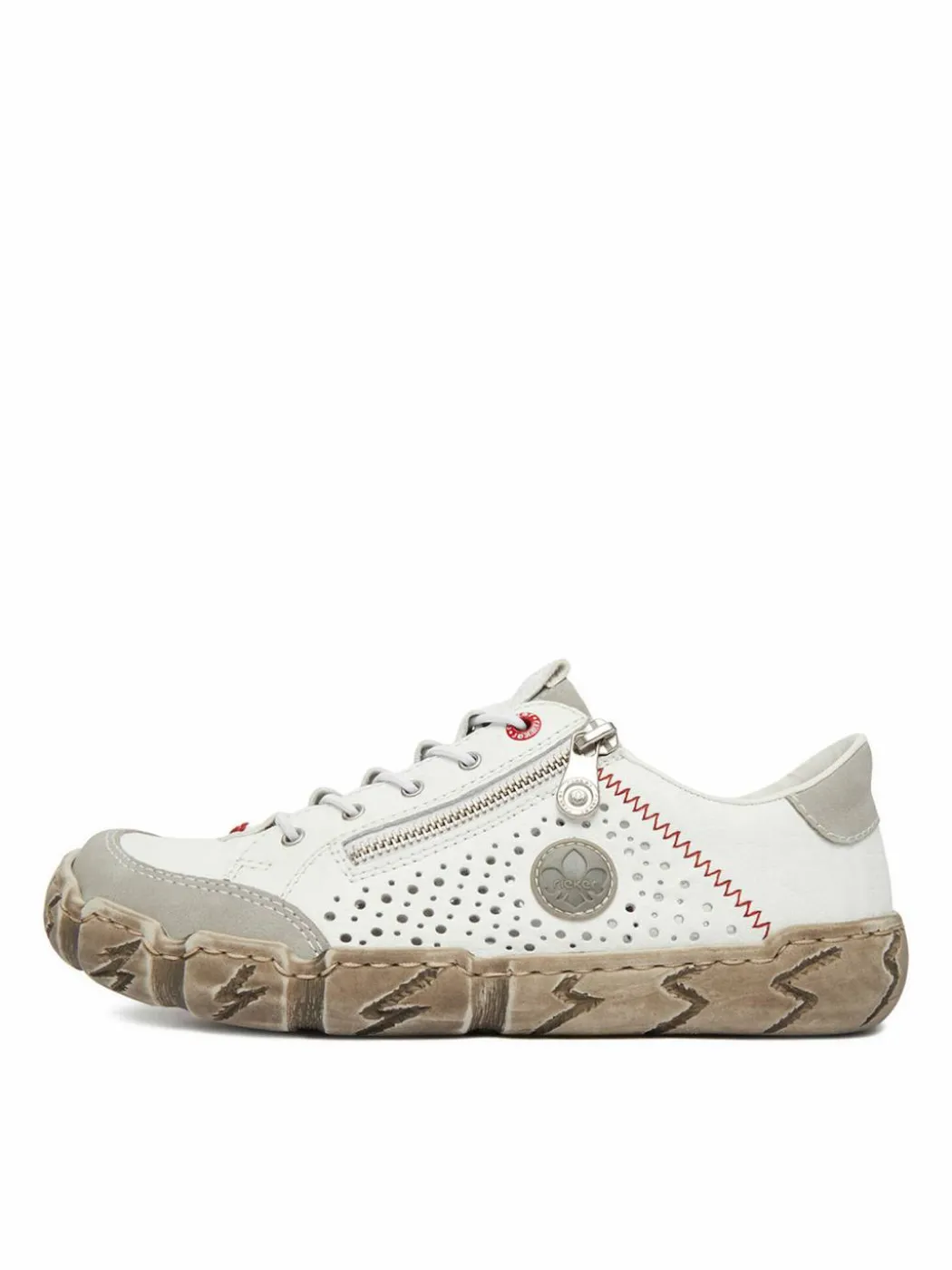 Scarpe basse L0355-80 Bianco
