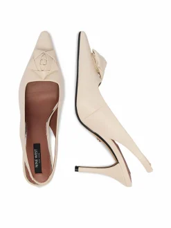 Scarpe stiletto EO-C6030-1 Crema