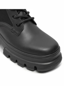 Scarponcini Tjw Chunky Lace Up Boot Mix Mat EN0EN02554 Nero