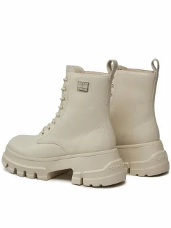 Scarponcini Tjw Chunky Leather Boot EN0EN02503 Beige