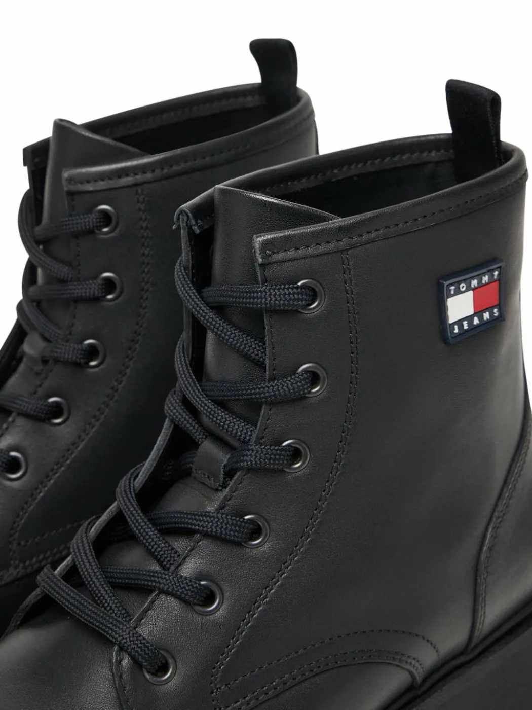 Scarponcini Tjw Lace Up Leather Boot EN0EN02824 Nero