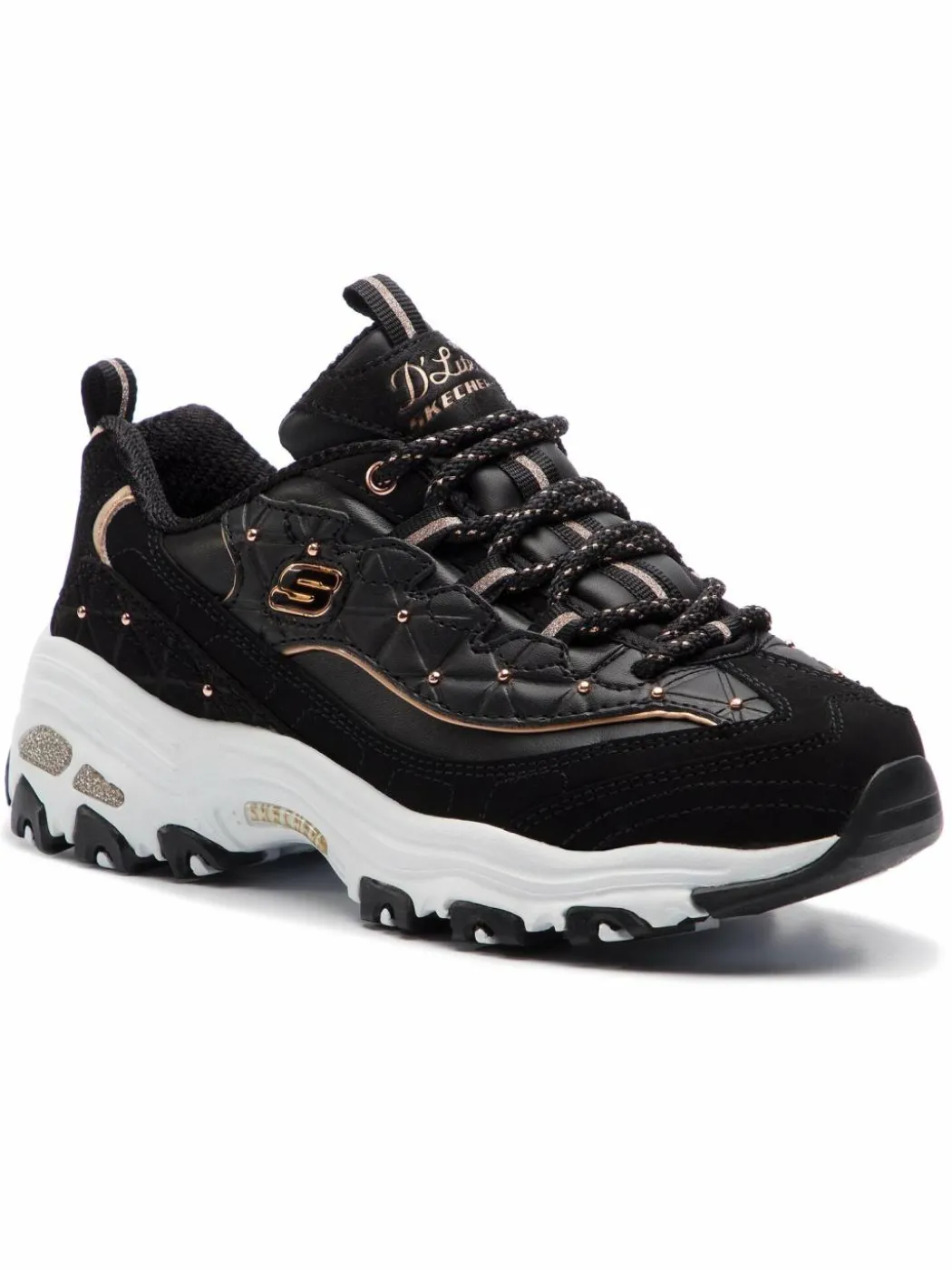 Sneakers D'lites Glamour Feels 13087/BKRG Nero