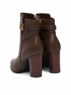 Stivaletti Brooke II Calfskin Bootie Heel 802974475003 Marrone