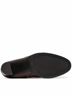 Stivaletti Brooke II Calfskin Bootie Heel 802974475003 Marrone
